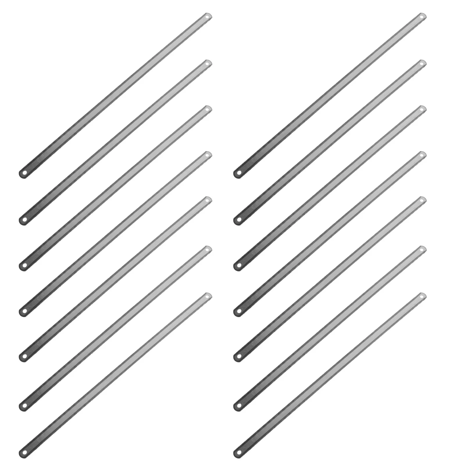 

25pcs Double-Sided Teeth Hacksaw Blades 250Mm Carbon Steel Flexible Replacement Blades For Woodworking Metal Cutting Portable