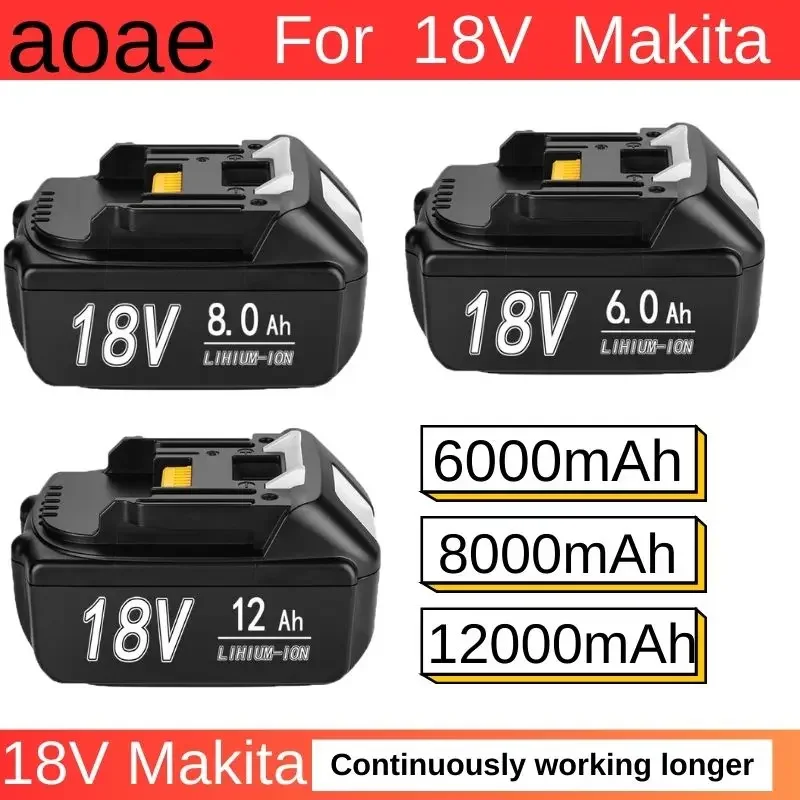 

12000mAh Latest Upgraded BL1860 Rechargeable Battery 18 V Lithium ion for Makita 18v Battery BL1840 BL1850 BL1830 BL1860B LXT 4