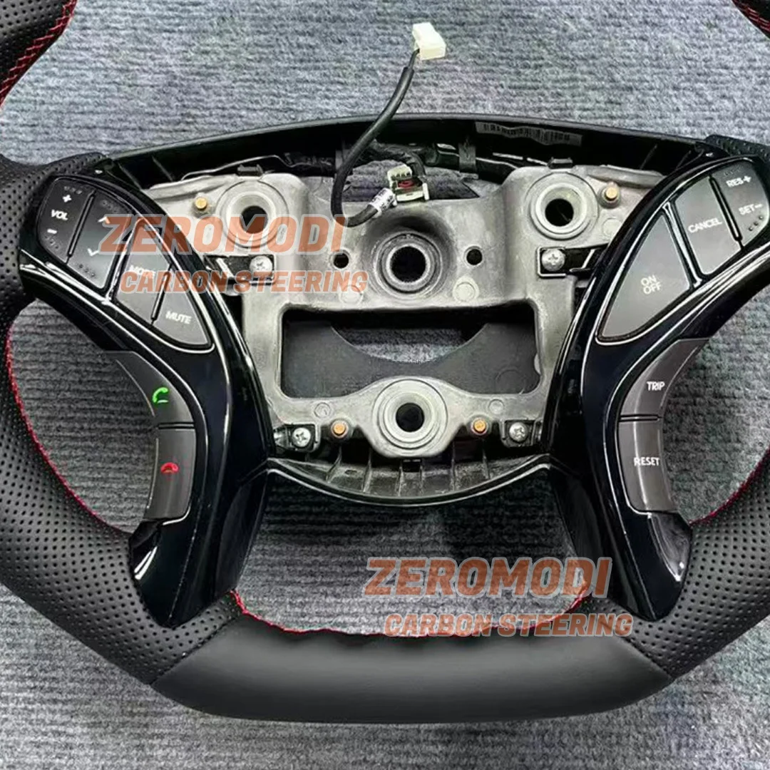 D-Shape Full Leather Steering Wheel for Hyundai I30 IX35 Elantra 2012-2015