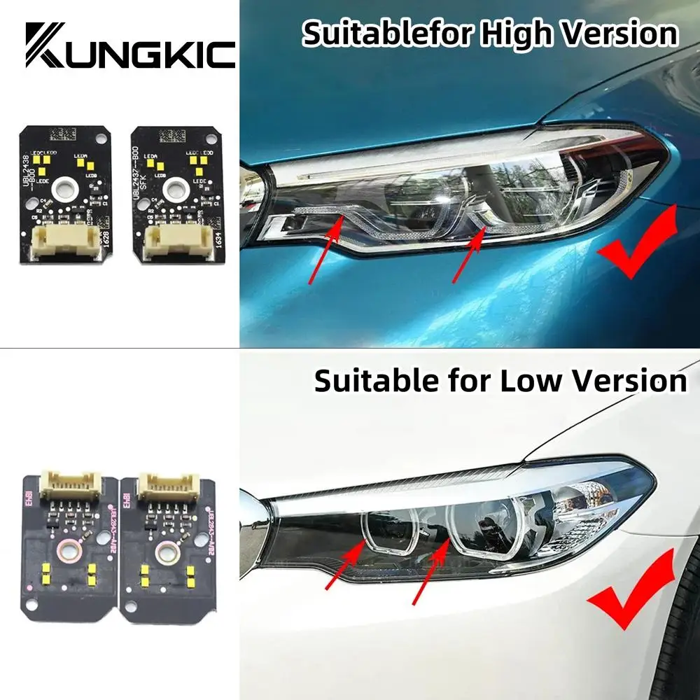 

Для BMW 5 серии G30 G31 F90 M5 DRL 2017-2020 светодиодные панели адаптивные фары дневные ходовые огни ангельские глазки лимонно-желтый