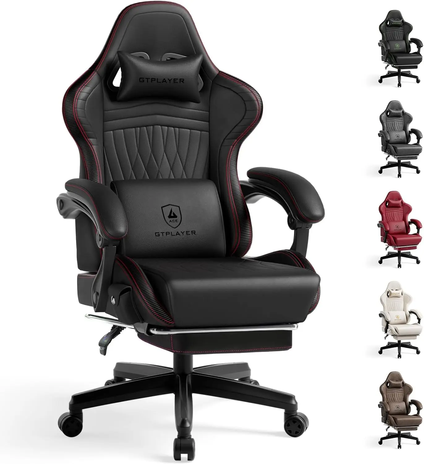 

Gaming Chair With Speakers, Video Game Chairs With Footrest, Pc Gamer Chairs For Adults - Padded High Ba Ergonomic Reclining