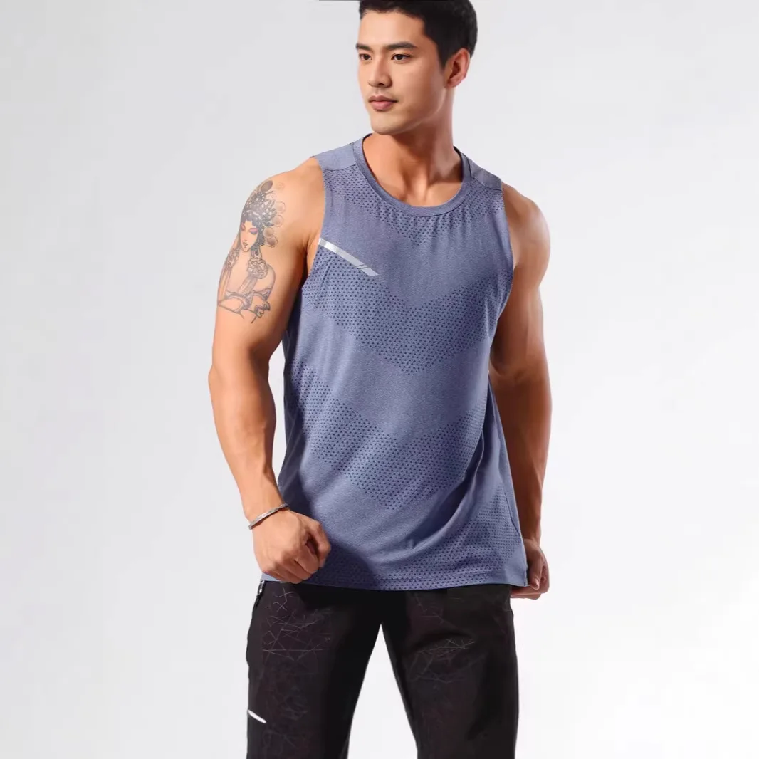 Vest Man Fashionable Comfortable Sleeveless Sportswear Breathable Solid Simple All-matching Korean Loose Casual Summer