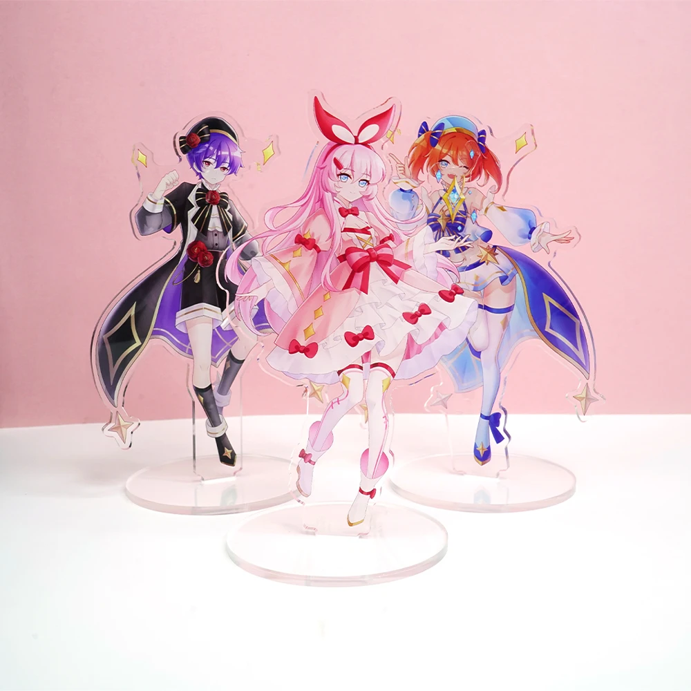 Custom Clear Acrylic Stand Personalized Anime Cartoon Character Standing Transparent Double Sided Printing Photo Standees view 5