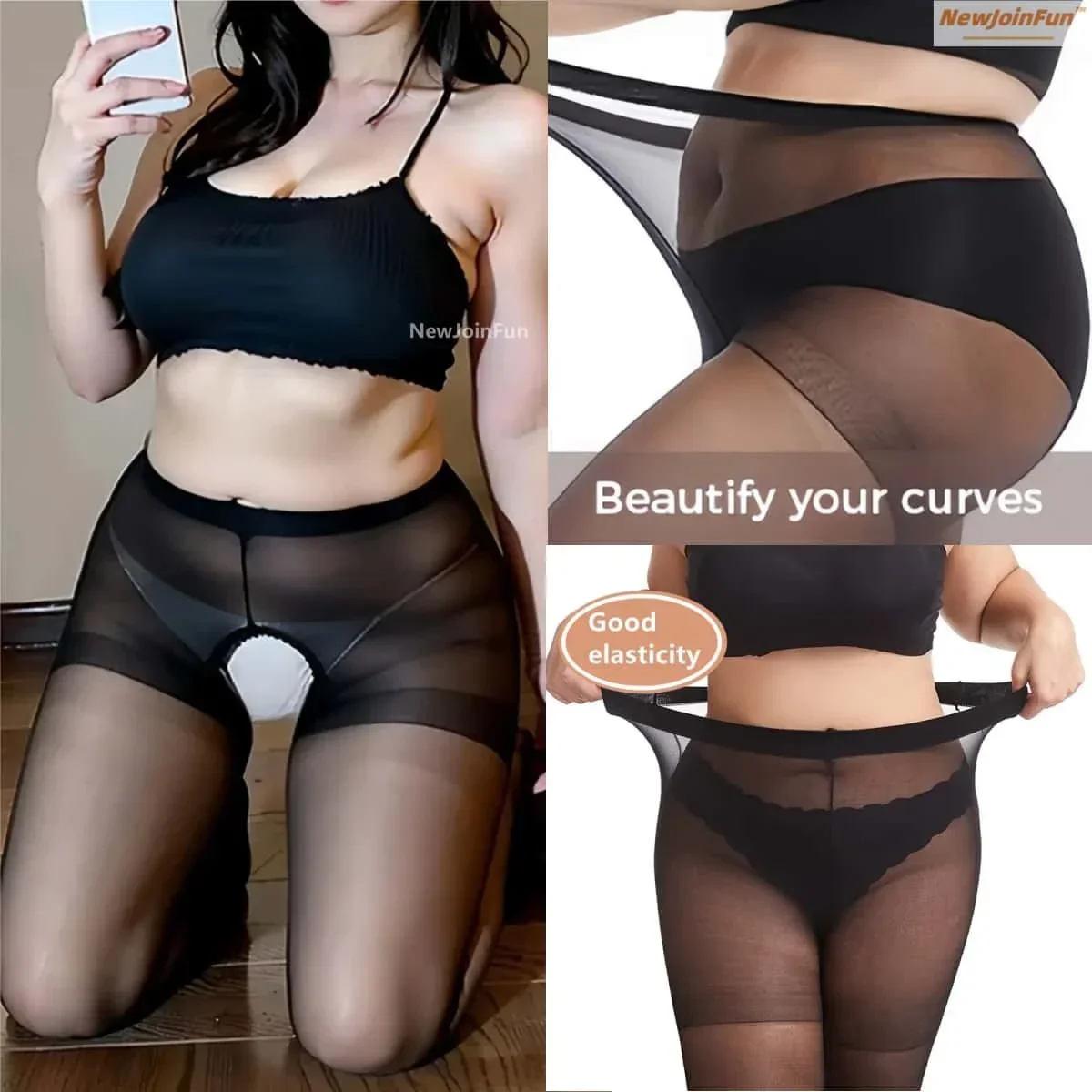 NewJoinFun 50~110kg Women Plus Size Pantyhose Sexy Nylon Tights Large Stockings