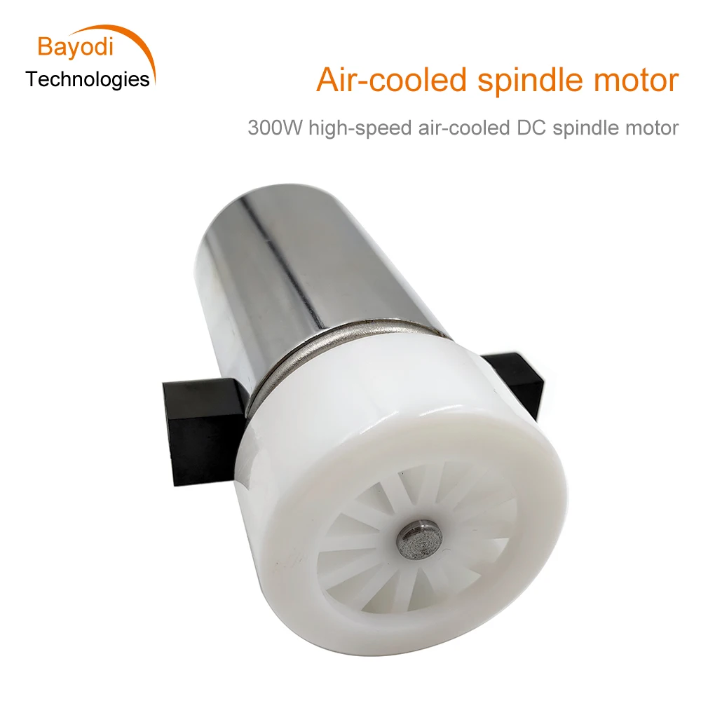 300W High-Speed Air-Cooled Spindle Motor DIY Engraving Machine DC Motor Parts Forward And Reverse ER11 3.175mm M14x0.75