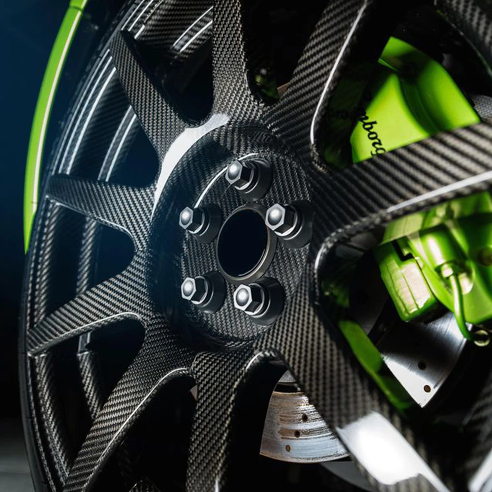 6D Carbon Fiber Vinyl Wrap Film for Car Wheel Hub Rims Spokes DIY Sticker High Temperature Resistant Air Release Bubble Free