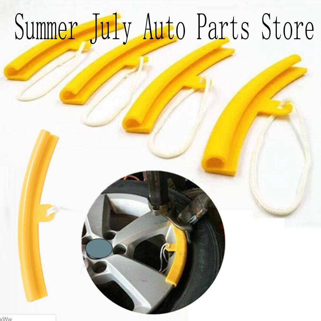 

5pcs Alloy Wheel Rim Protector Motorcycle Tyre Remove Edge Soft Cover Protection Exterior Parts Styling Mouldings Car Accessory
