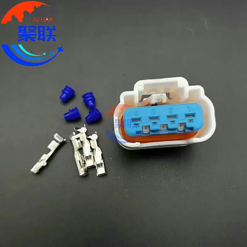 1Set 4Pin 13527865 Auto Waterproof Wire Harness Electronic 4 Pin Female Connector Pump Plug Wire Connectors Electrical