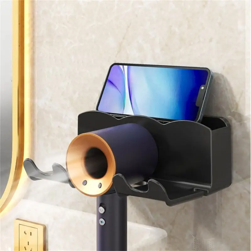 Hair Dryer Holder Wall Dryer Bracket Straightener Stand Hairdryer Organizer Hair Brush Storage Box Bathroom Accessories