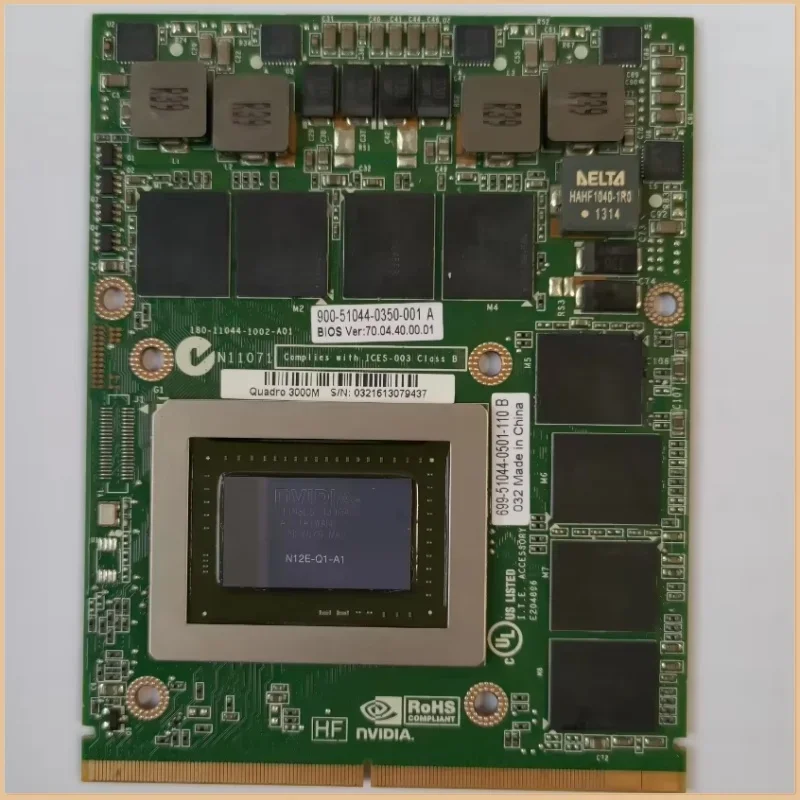 Graphics Card Original Quadro 3000M Q3000M VGA GPU for Dell Precision M6600 M6700 M6800 HP 8760W 8770W 8740W N12E-Q1-A1