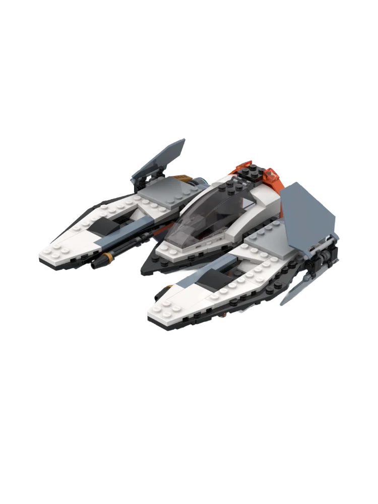 Set di blocchi di costruzione Space Interceptor MOC-239016 guerra spaziale Fantascienza guerra militare modello di astronave regalo di Natale