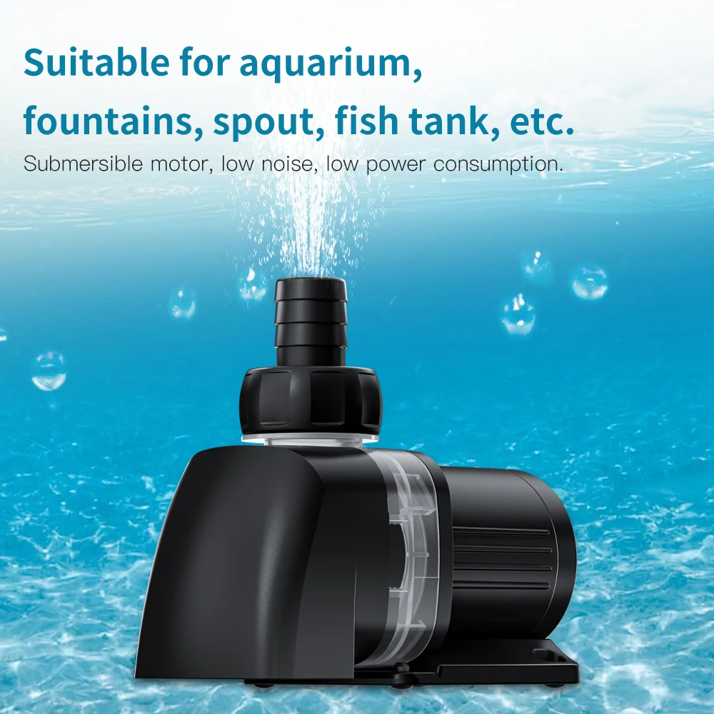 Jebao Jecod Water Pump Ultra-quiet DC 12V Submersible EP Water Pump Fountain Pump Filter Fish Pond Aquarium Bottom Suction Pump