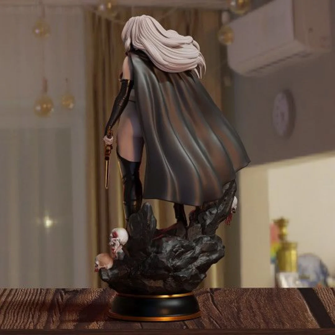 1/24 Scale 90mm height Resin Figure Assemble Model Kit The Sexy Lady of Combat Unassembled Unpainted 3D printed statue toy 1347