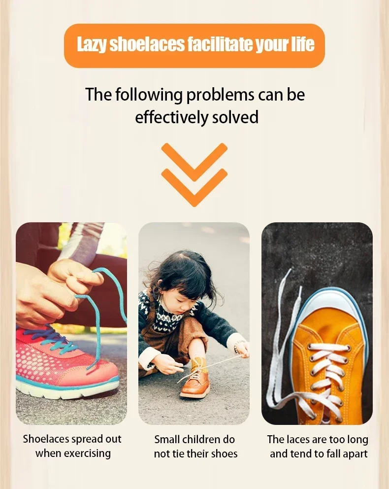 Elastische Schnürsenkel ohne Binden mit Druckverschluss, Schnellverschluss-Schnürsenkel für Sneaker, Schnellwechsel-Schnürsenkel für Kinder & Erwachsene – Detail 3