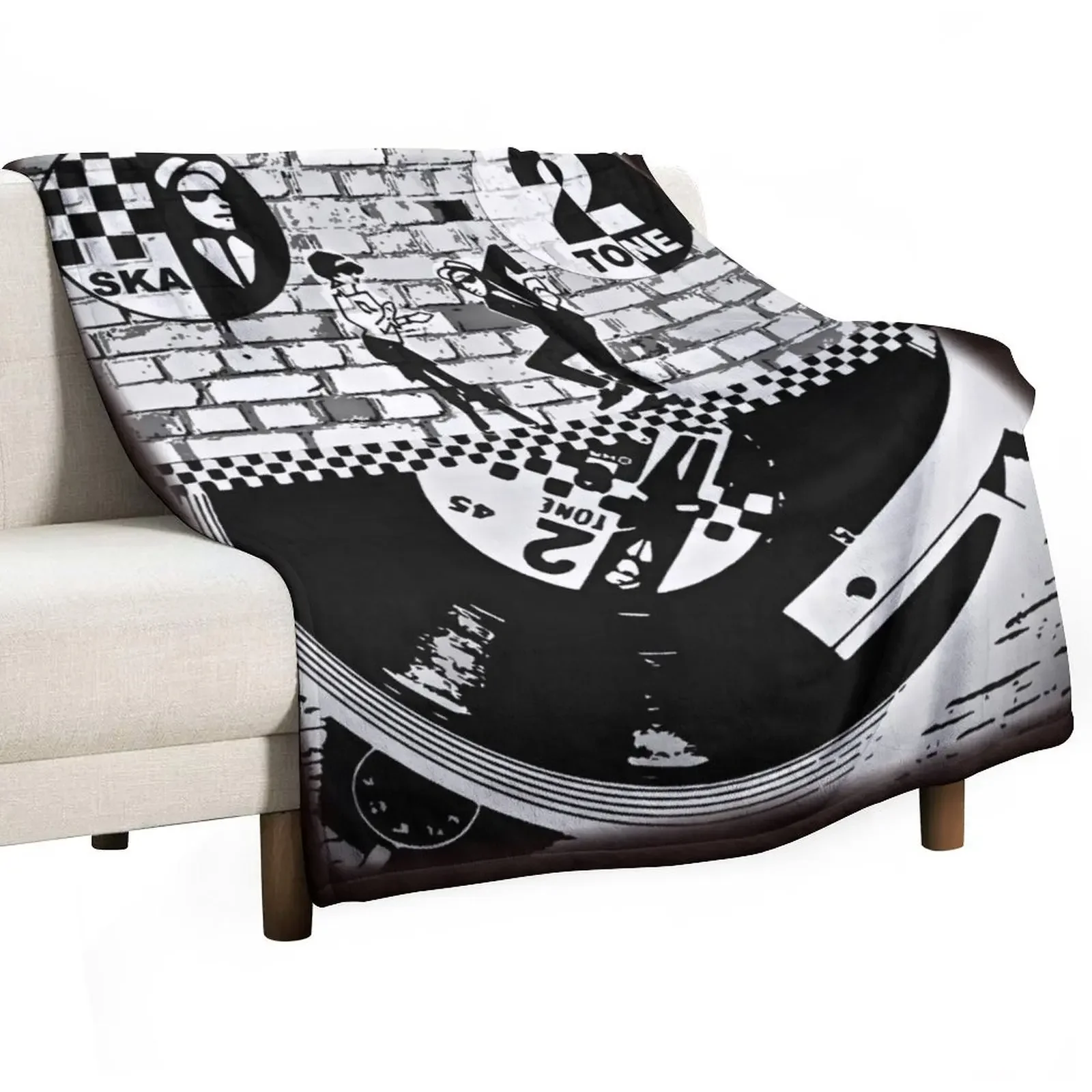 

2Tone - Ska Throw Blanket Winter beds Soft Big Giant Sofa Furrys Blankets