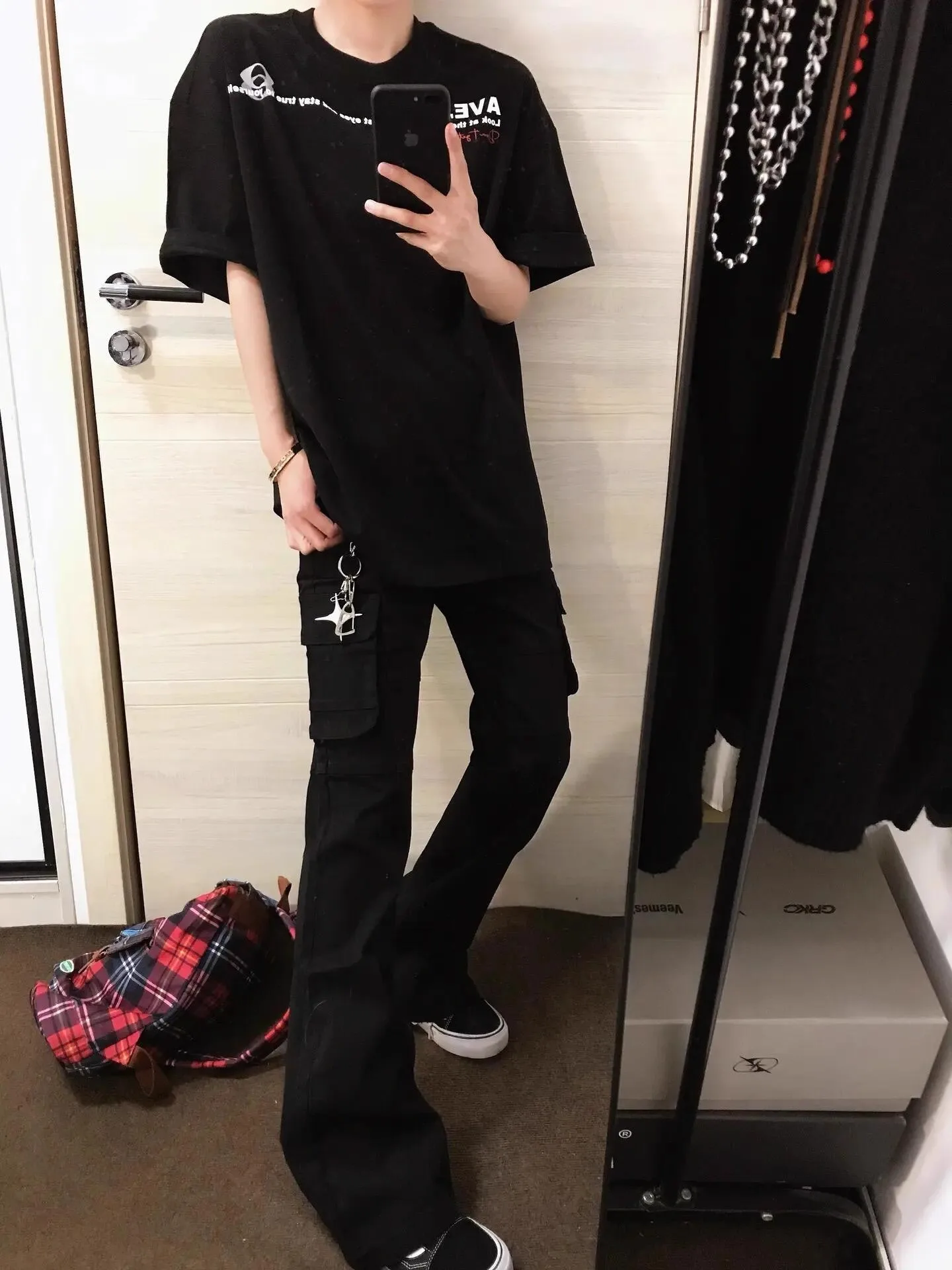 Amerikaanse retro camouflage jeans heren trendy high street wijde pijpen slanke rechte werkkleding broek casual ademende losse pasvorm