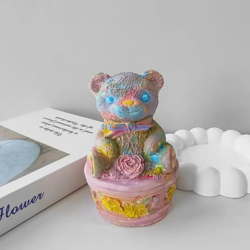 

G5GC gpysum ornament Силиконовая плесень медведя базовая плесень свеча