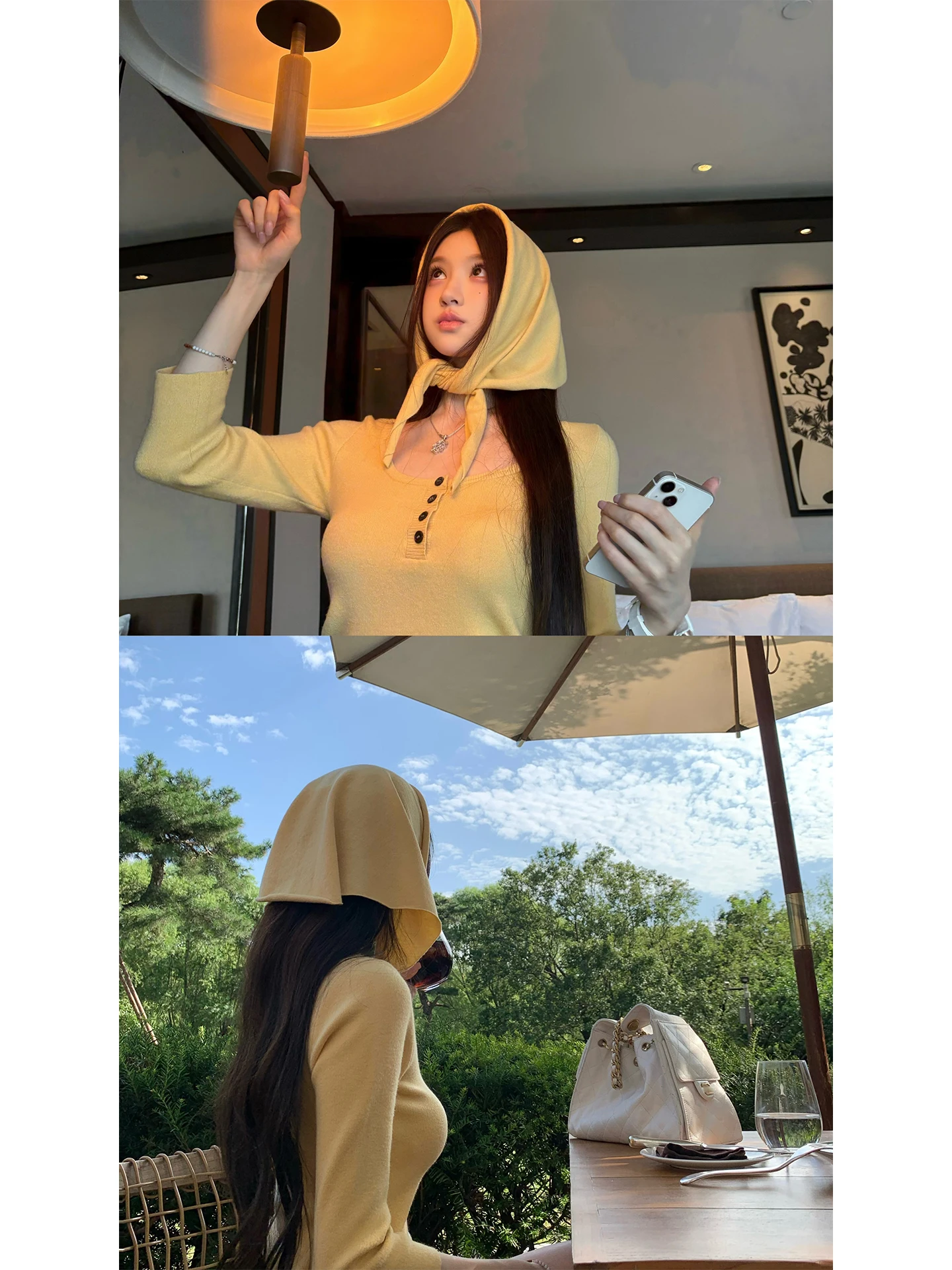 

Уютный вязаный топ Good Morning Fan Fan Super Popular с шарфом, свободный крой, рукав 3/4, женская повседневная одежда приталенного силуэта