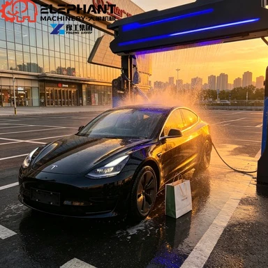 Unmanned Self Service Car Wash Machine 10 Inch Touch Screen Remote Control 24H Automatic Operation