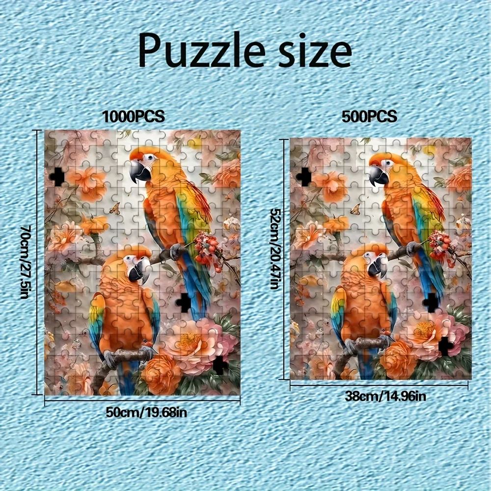 500/1000pcs Adult Puzzle, High Quality, Stress-Relieving Fun Family Game, Perfect for Birthdays, Christmas, Halloween, and Gif