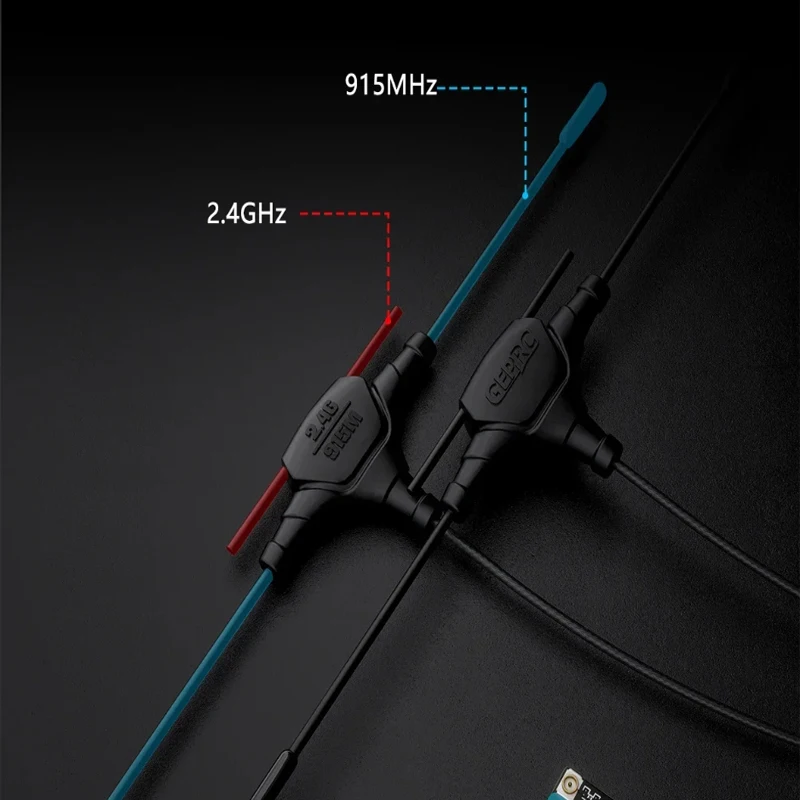 GEPRC ELRS 915M / 2.4G GemX Gemini Receiver 25-1000Hz Refresh Rate Voltage 5V Return Power 100mw Antenna for RC FPV Drone Parts