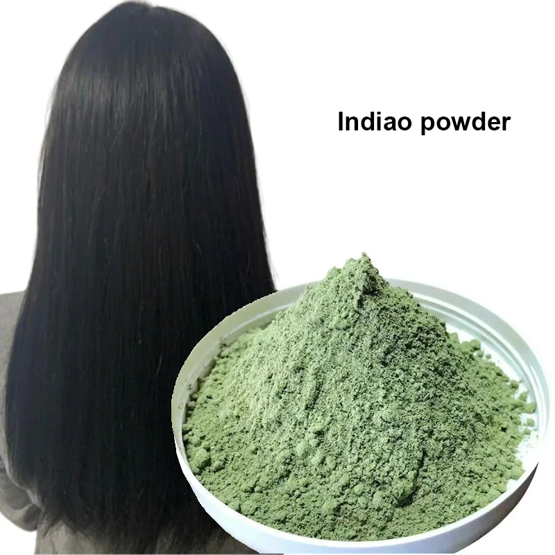 Indian Pure Natural Plant Hair Dye Indigo Powder 300g Can Be Used With Henna Powder Cover White Hair Natural Darkening Color