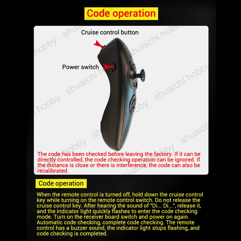 1 Juego de RXG7-TXG3 Kit receptor de Control remoto con luces indicadoras Control de crucero para reequipamiento 8,4 V 12V barcos de cebo de alta velocidad DIY