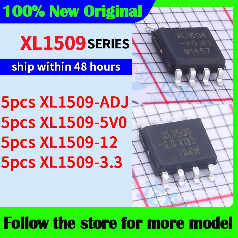 5pcs/lot  XL1509-ADJ XL1509-5.0 XL1509-12 XL1509-3.3  High quality New