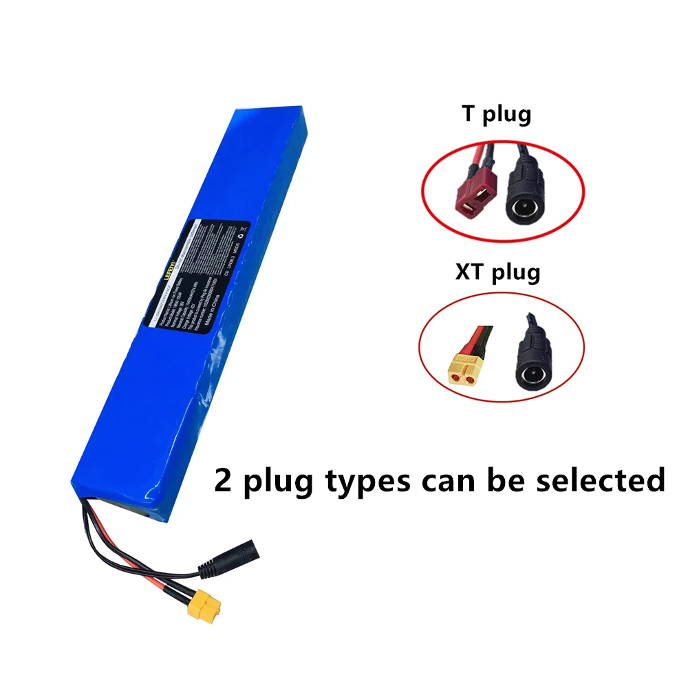 New 36V 10S4P 10.4Ah 1000W Large Capacity 18650 Lithium Battery Pack with BMS  For Electric Bicycle Scooter