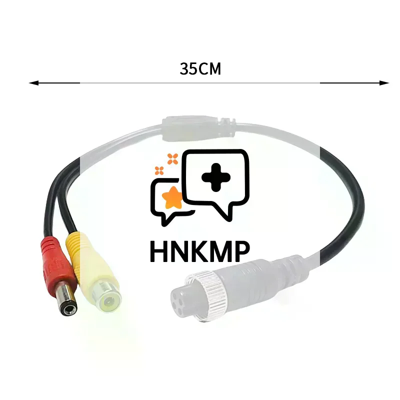 

1 шт. RCA AV и кабель преобразователя постоянного тока 4-контактный авиационный адаптер «папа-мама» для автомобильной задней камеры, монитора, аксессуары «сделай сам»