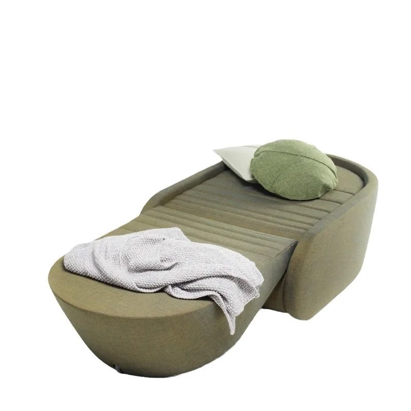 Nordic single folding sofa bed, small apartment living room study sitting and lying dual-purpose furniture