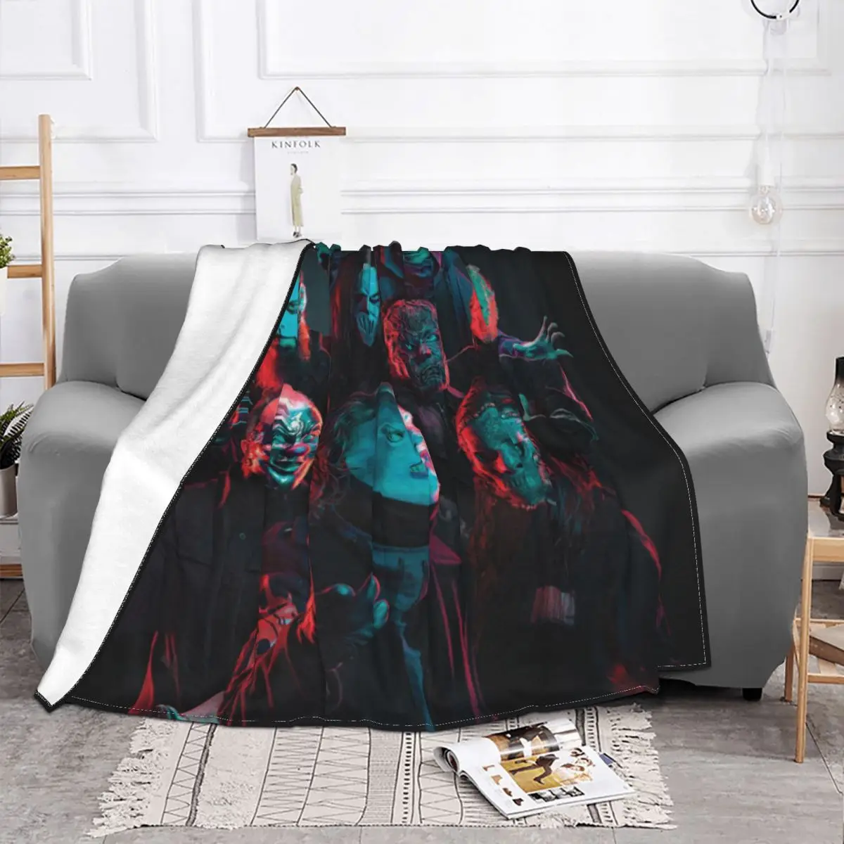 Heavy Metal Band Blanket Plush Autumn/Winter Unmasked Breathable Lightweight Throw Blankets For Bedding Travel Bedding Throws