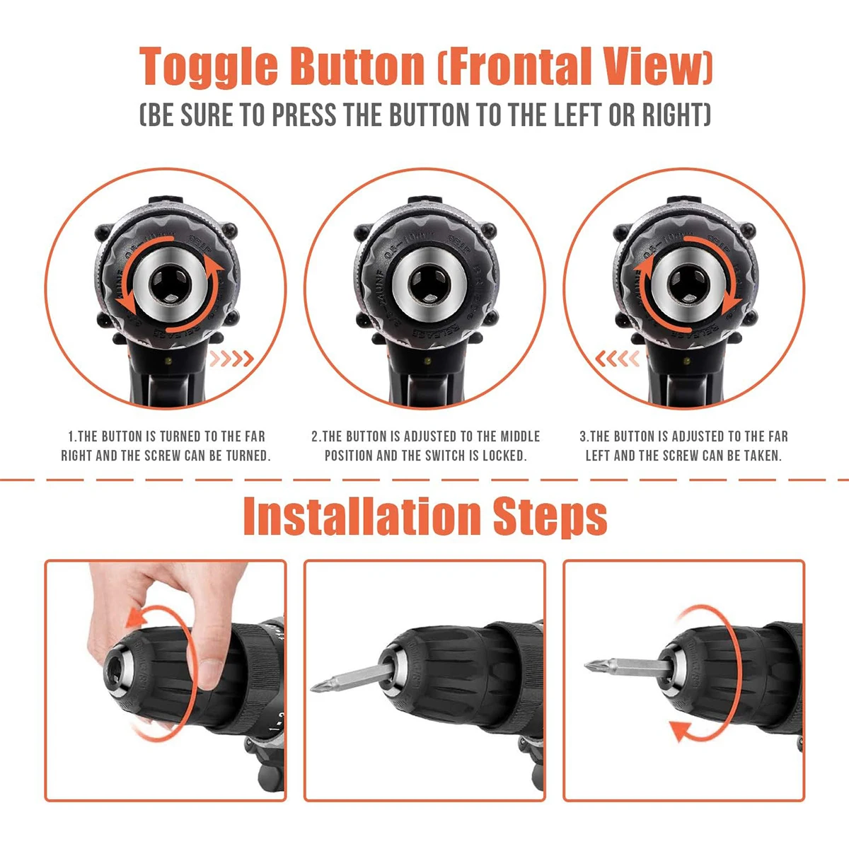 Cordless Drill Set,21V Power Drill Kit, with Batteries and Charger, 25+1 Torque Setting, 2 Speed, Impact Drill Set for Home, DIY