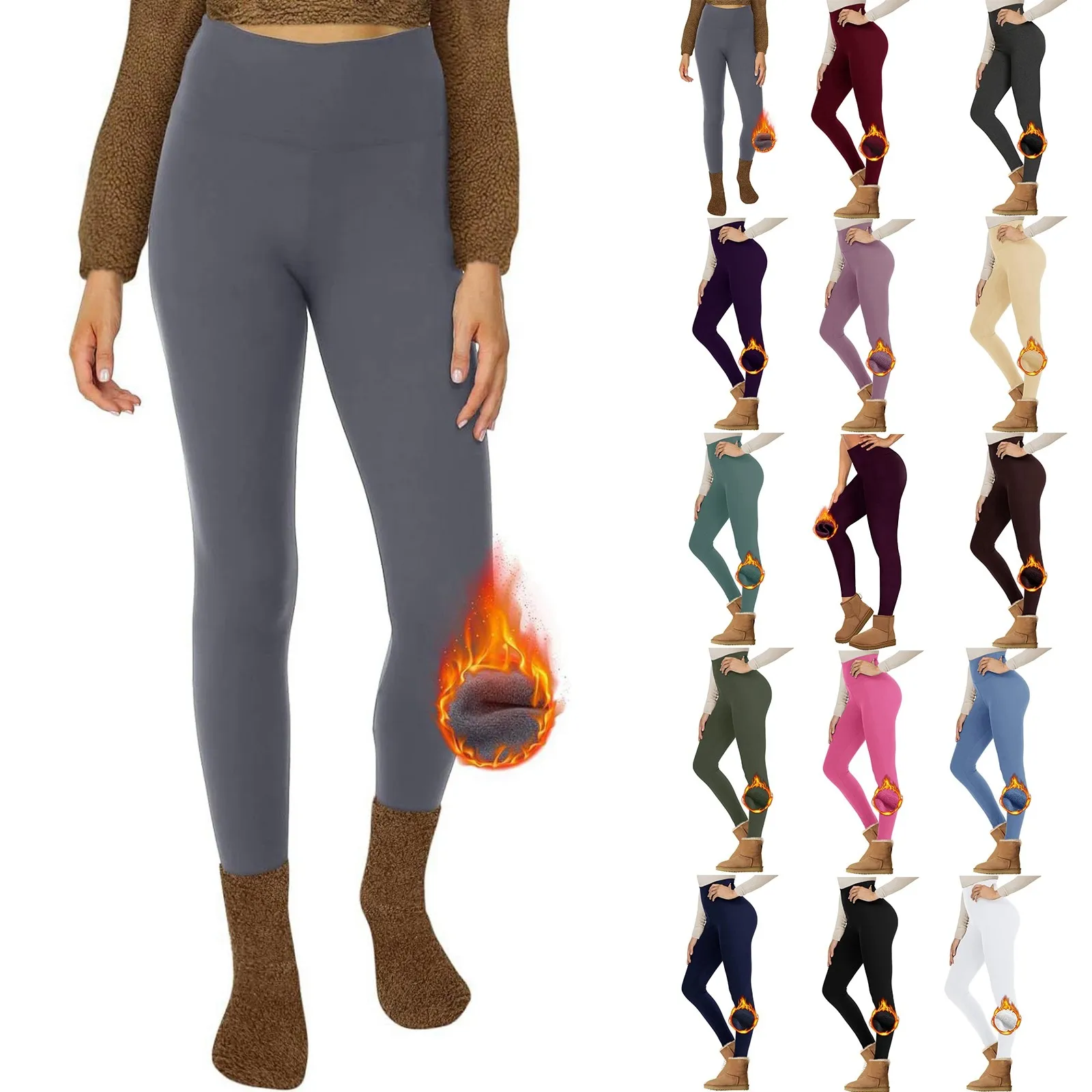 Leggings de cintura alta mulheres inverno macio quente legging push up esporte leggins mulheres jeggings calças sem costura ginásio collants