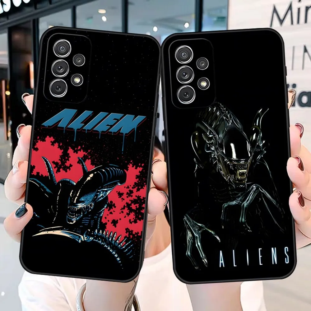 Movie Alien Xenomorph Phone Case For Samsung Galaxy A31 A33 A52 A13 A02 S20 S23 S22 S21 A53 M54 Note 20 Back Cover