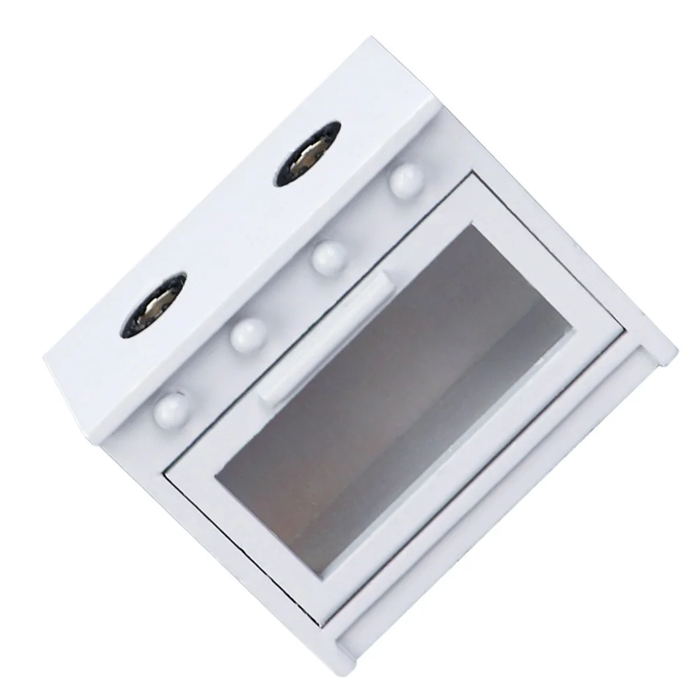 1 st Mini Gasfornuis Houten Gesimuleerde Keuken Voor Kinderen Fantasiespel Poppenhuis Koken Accessoire Compact Miniatuur Kachel Meubels