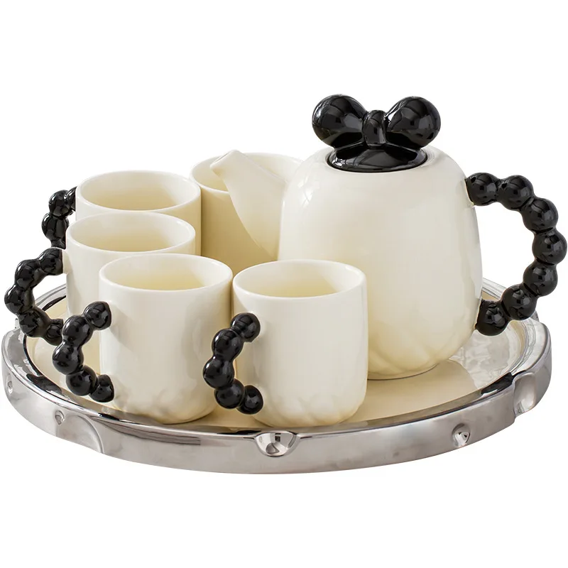 

DSA ceramic drinking cup set light luxury high-end coffee cup hotel restaurant teacup teapot tea set souvenir