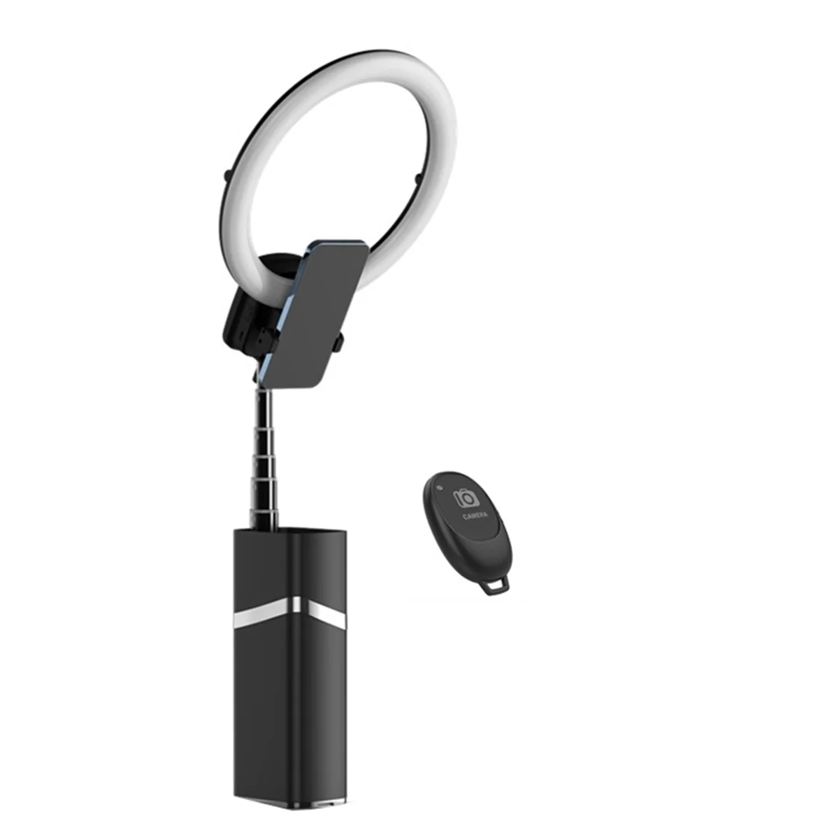 

T36C 10-дюймовый мини-портативный светодиодный штатив, настольная регулируемая лампа с дистанционным управлением для прямой трансляции, черный