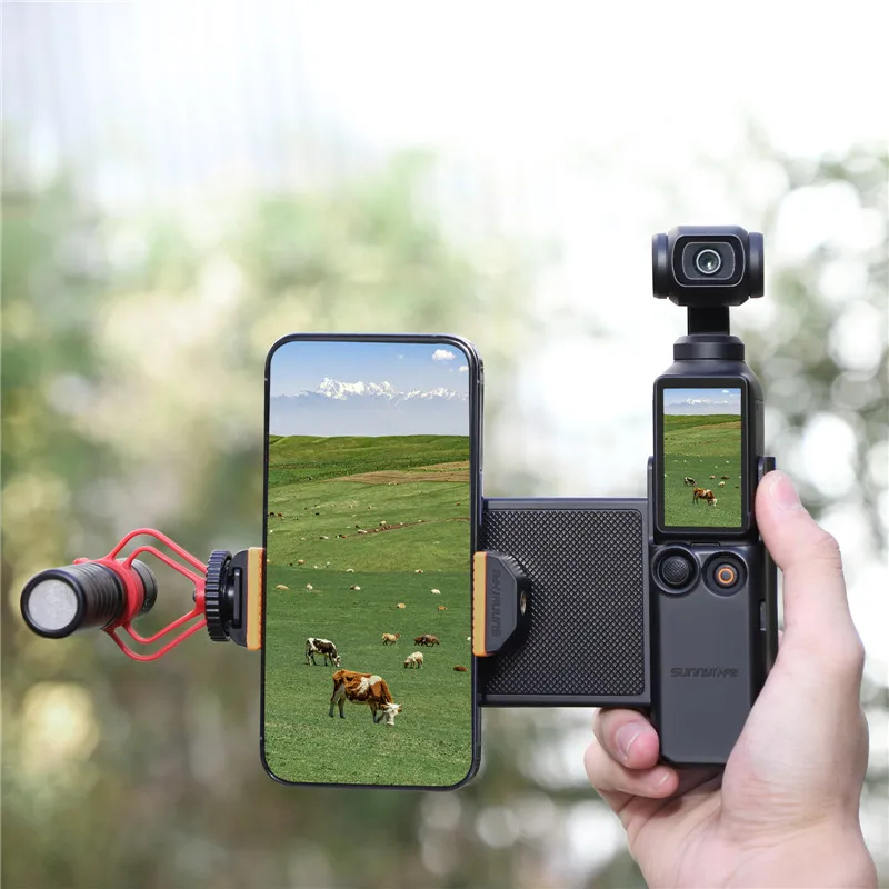 Universal Phone Holder Set Expansion for Osmo Pocket 4/3 Mini Extension Pole Tripod Compatible for DJI OSMO Pocket 3 Accessories