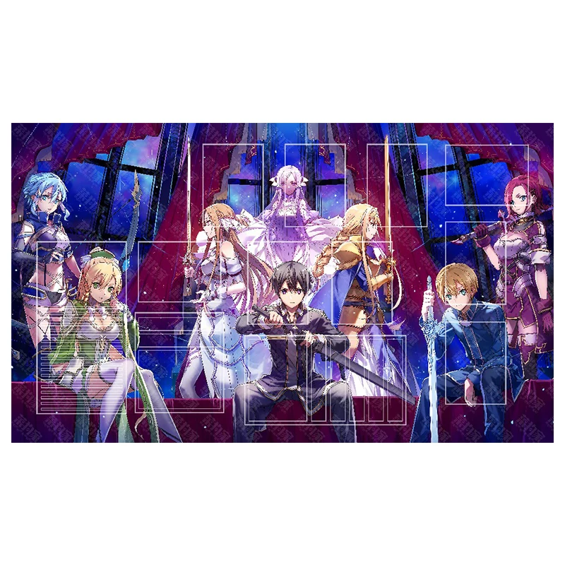 WS DIY Sword Art Online Series card pad Second phase Anime Cartoon Board Game Collection Card Pad Children's holiday gifts