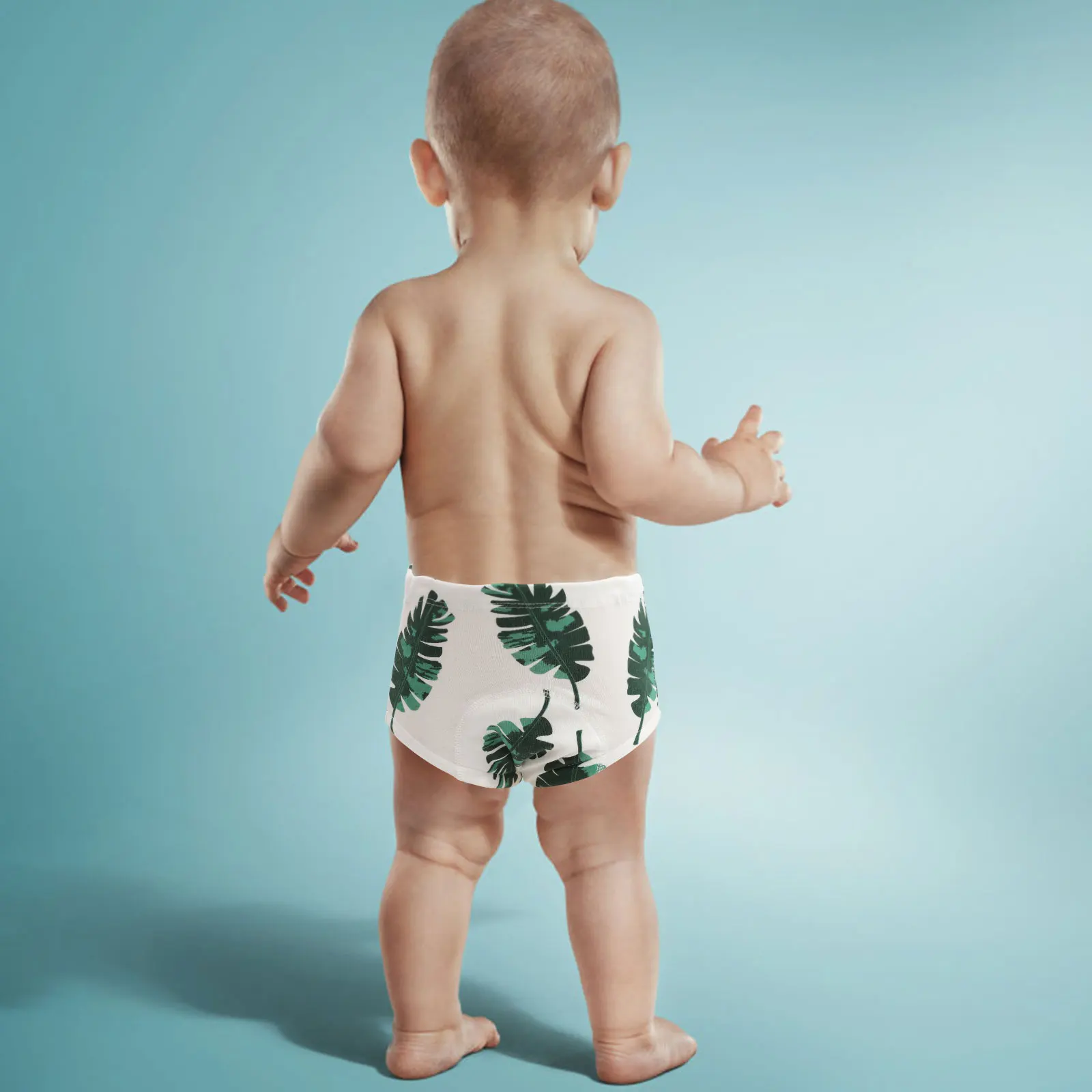 

2Pcs Infant Training Pants Breathable Cotton Absorbent Diapers Newborn Potty Toddler Easy Wash LeakProof Elastic Side