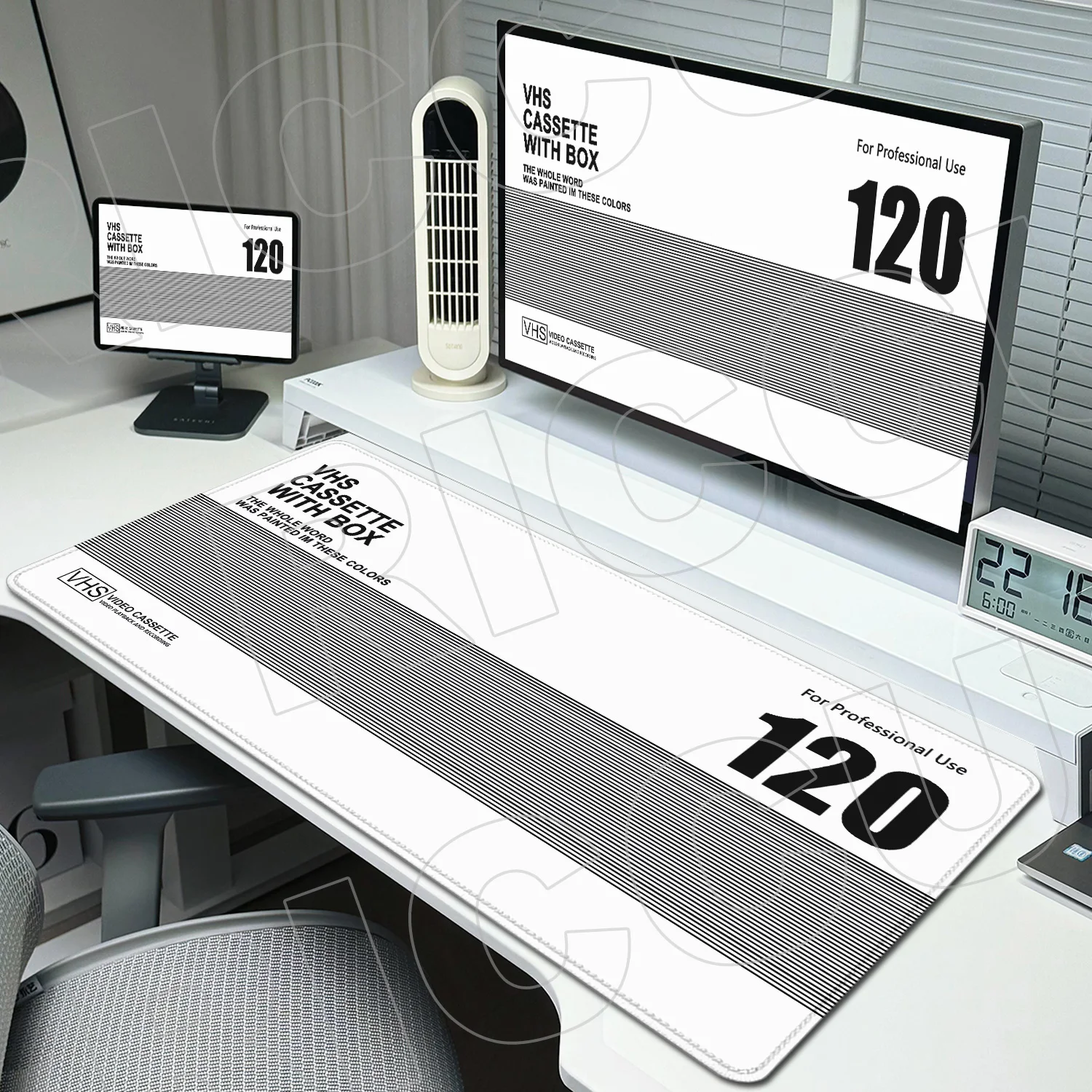 

HD Printing XXL Retro Style VHS Gaming Mouse pad Keyboard Desk Mat Office Computer PC Accessories Antislip Rubber expand Mats