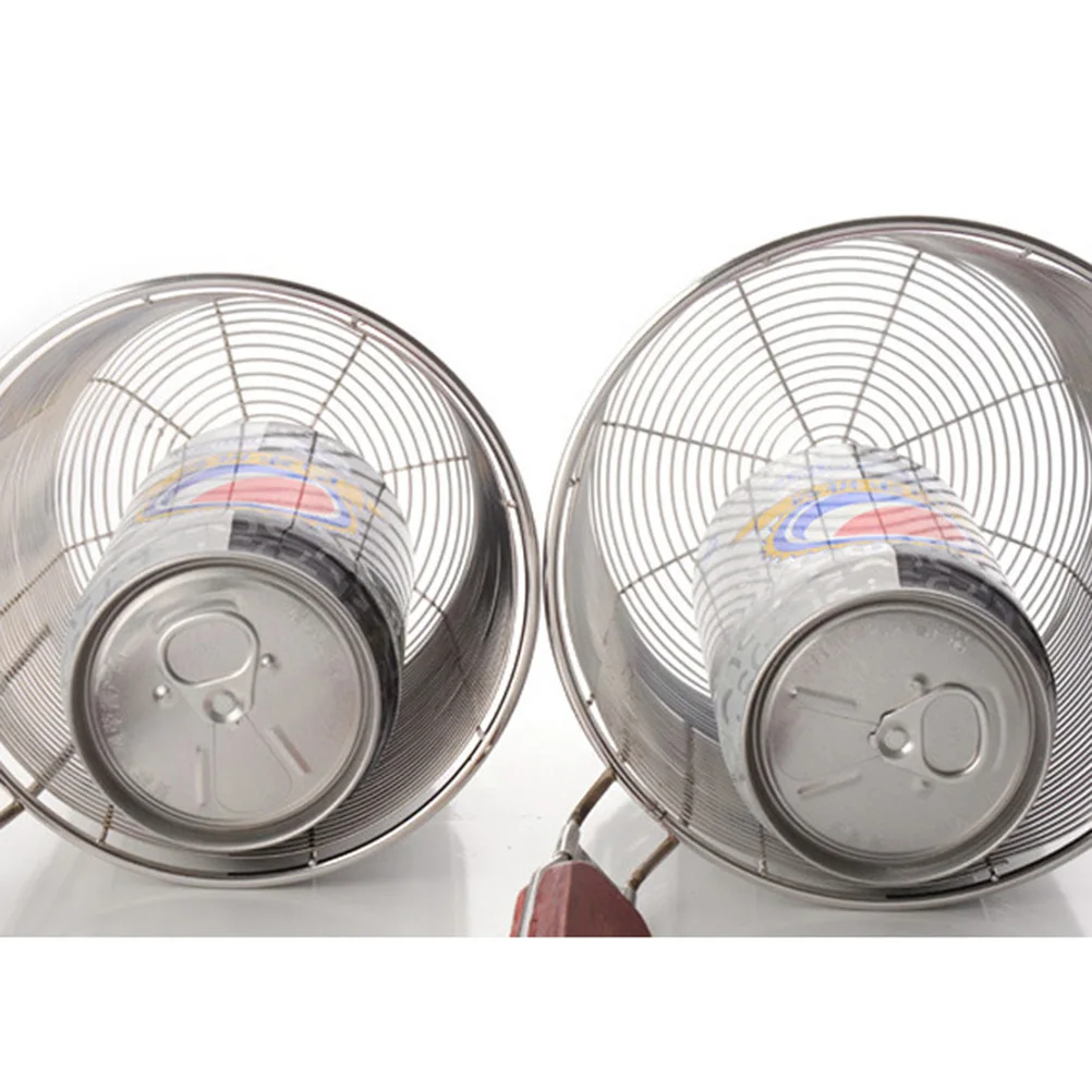 

Stainless Steel Strainer Basket 14cm Wooden Handle Wire Mesh Deep Kitchen Sieve Food Skimmer Pasta Dumpling Noodle