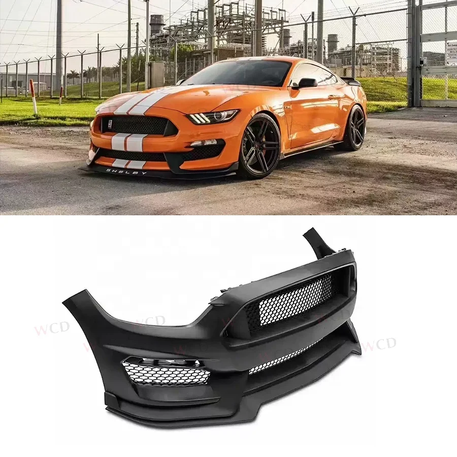 

GT350 Стильный комплект кузова автомобиля из полипропилена, губа переднего бампера для Ford Mustang 2015-2017 гг.