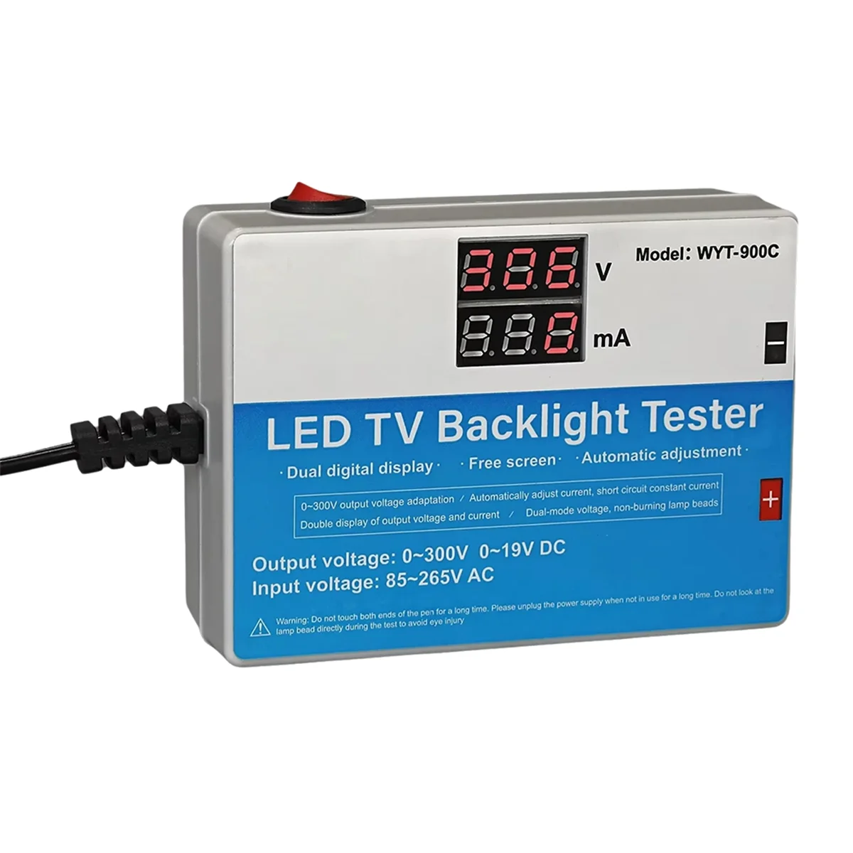 AAA87 Mltifunctional LED Tester 0-300VOutput TV Backlight Strips Beads Current and Voltage Measurement Instruments Crowbar(EU)