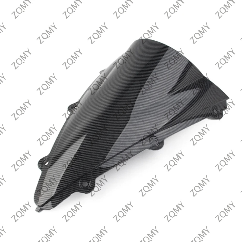 R1 2004-2006 Motorcycle ABS Windshield Windscreen Double Bubble  Wind for YAMAHA YZF R1 2004 2005 2006 Carbon Fiber Pattern