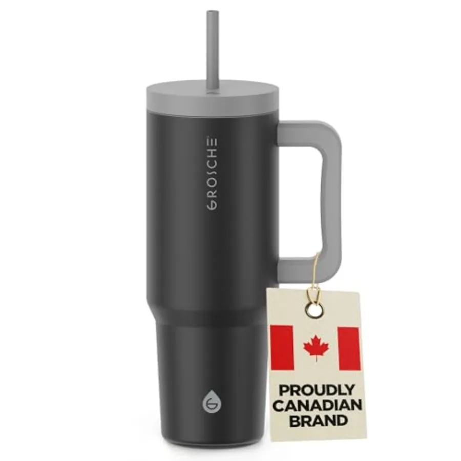 

ASPEN Tumbler with Handle and Straw. Extreme Insulation, Classy Design, Built To Last, Insulated Stainless Steel Tumblers with