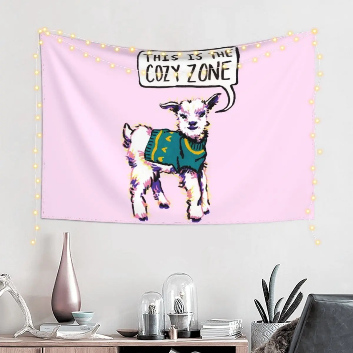 This is the cozy zone (Pink Variation) Tapestry Room Decor For Girls Decor For Bedroom Tapestry