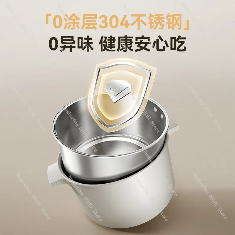 Dual voltage electric cooking pot 110V-220V, foldable travel hot pot, portable mini cooker, suitable for overseas travel,compact