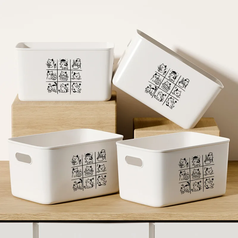 

Miscellaneous storage box, home desktop snack toy sorting basket, plastic basket storage box